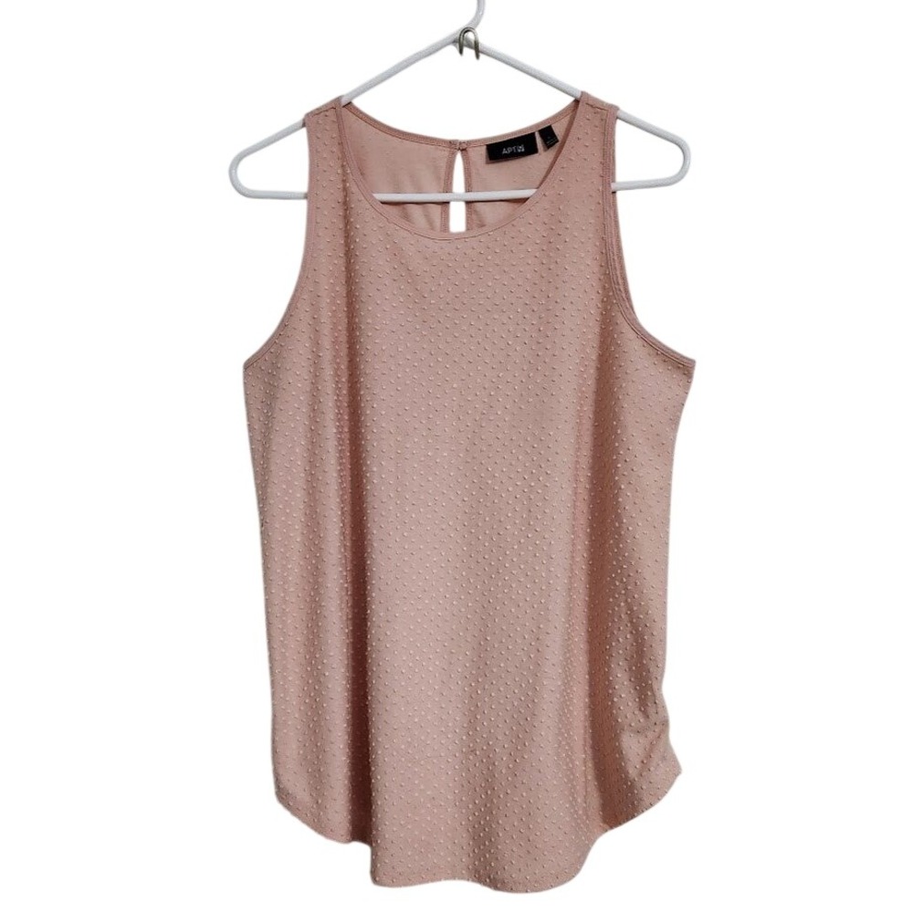 Apt. 9 Blush Pink Textured Sleeveless Tank Top